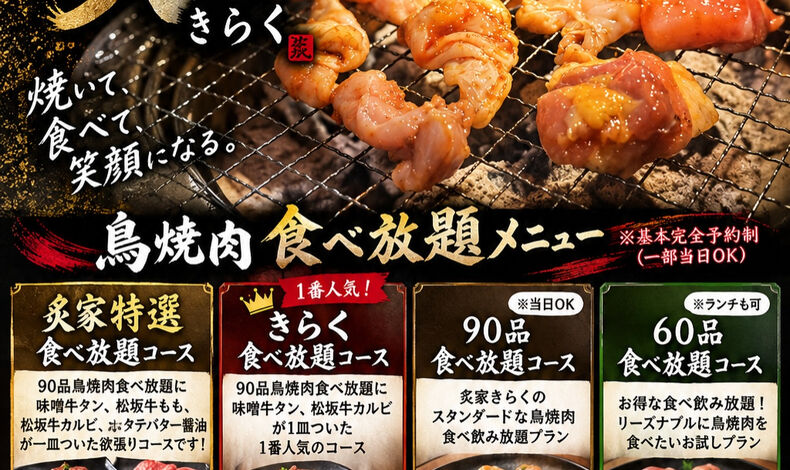 画像32049：【鳥焼肉食べ放題メニュー】