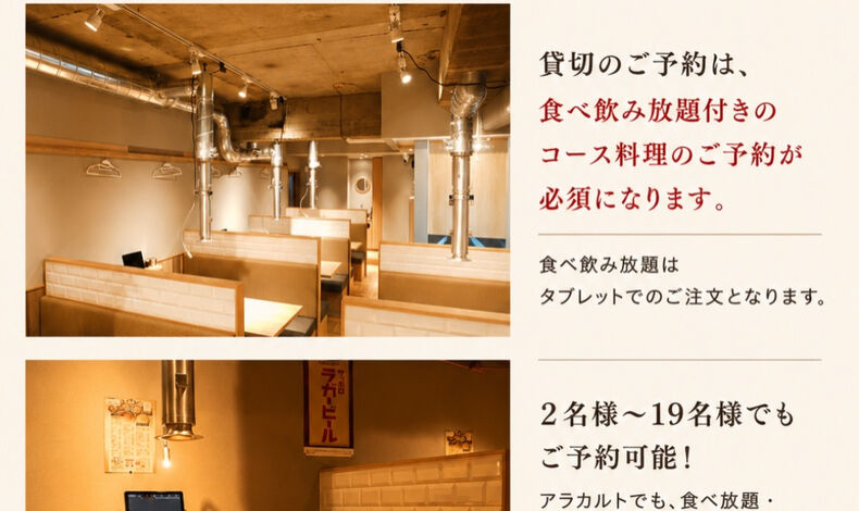 画像32664：【炙家きらく貸切のご案内】